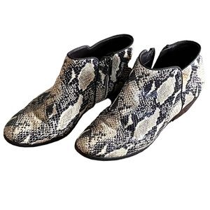 Sam Edelman Womens Snakeskin Ankle Booties, Sz 6.5